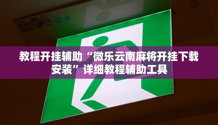 教程开挂辅助“微乐云南麻将开挂下载安装”详细教程辅助工具