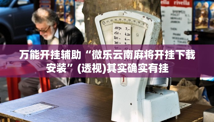 万能开挂辅助“微乐云南麻将开挂下载安装”(透视)其实确实有挂