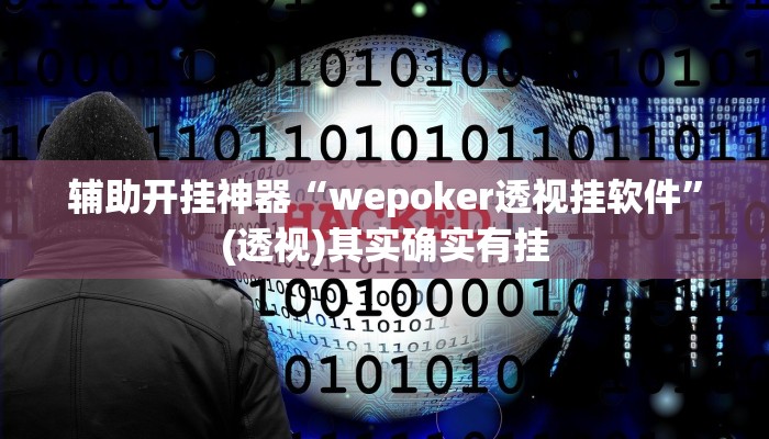 辅助开挂神器“wepoker透视挂软件”(透视)其实确实有挂