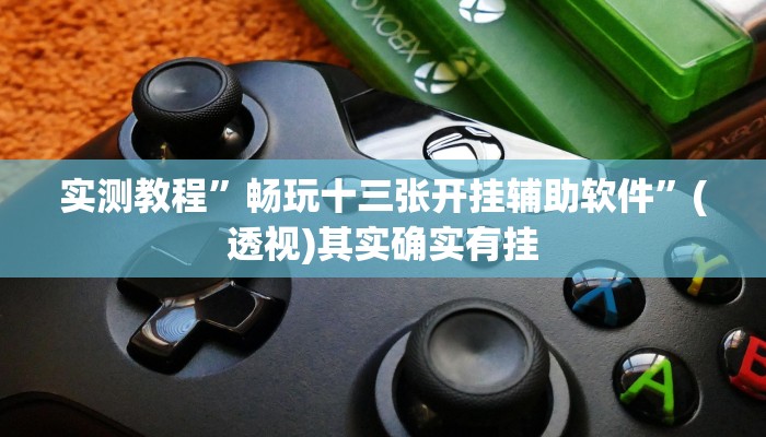 实测教程”畅玩十三张开挂辅助软件”(透视)其实确实有挂 实测教程”畅玩十三张开挂辅助软件”(透视)其实确实有挂
