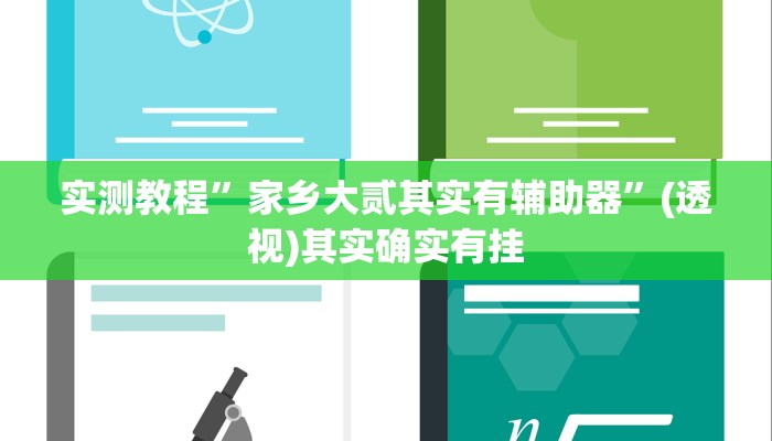 实测教程”家乡大贰其实有辅助器”(透视)其实确实有挂