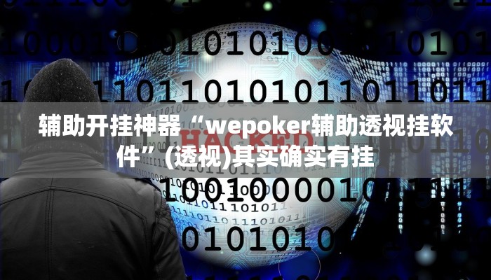 辅助开挂神器“wepoker辅助透视挂软件”(透视)其实确实有挂